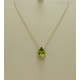  Olive gemstone with 14k rose gold necklace  (Christmas gift)