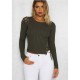 Better Now -Lace-Up Detail Sweater -